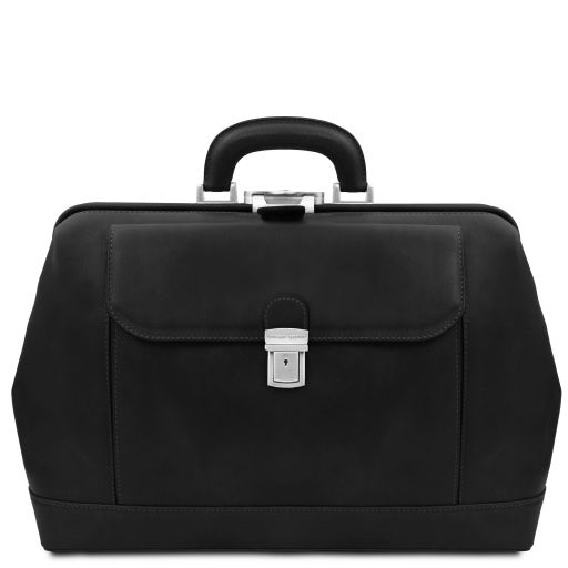 Leonardo Esclusiva Borsa Medico in Pelle Nero TL142342