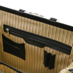 Leonardo Exklusive Arzttasche aus Leder Schwarz TL142342