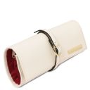 Trousse à Bijoux en Cuir Souple Beige TL142193