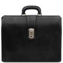 Canova Leather Doctor bag Briefcase 3 Compartments Black TL142352