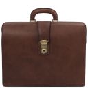 Canova Leather Doctor bag Briefcase 3 Compartments Dark Brown TL142352