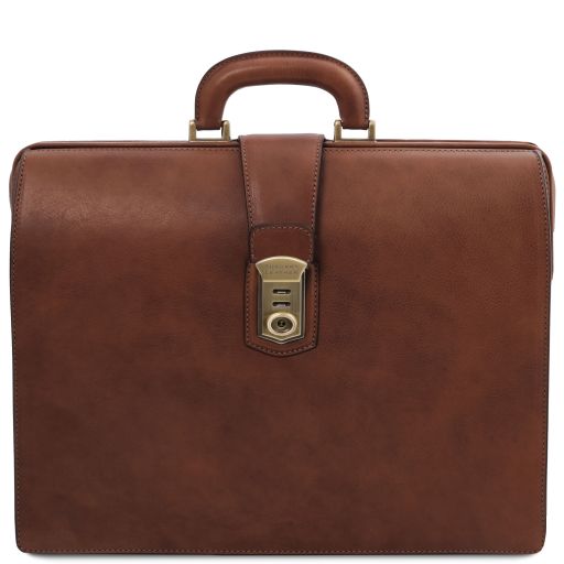 Canova Leather Doctor bag Briefcase 3 Compartments Brown TL142352