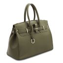 TL Bag Sac à Main Pour Femme Avec Finitions Couleur or Vert Forêt TL141529