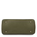 TL Bag Leather Handbag With Golden Hardware Forest Green TL141529