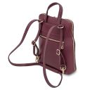 TL Bag Kleiner Damenrucksack aus Leder Bordeaux TL142092