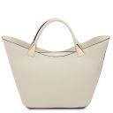 TL Bag Handtasche aus Leder Beige TL142287