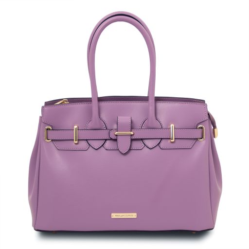 TL Bag Handtasche aus Leder Lilla TL140530