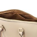 Layla Bauletto aus Leder Beige TL142399