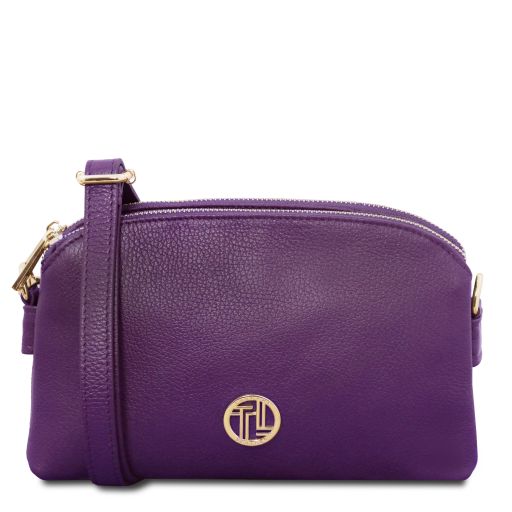 Lily Bolso en Piel Suave con Bandolera Violeta TL142375