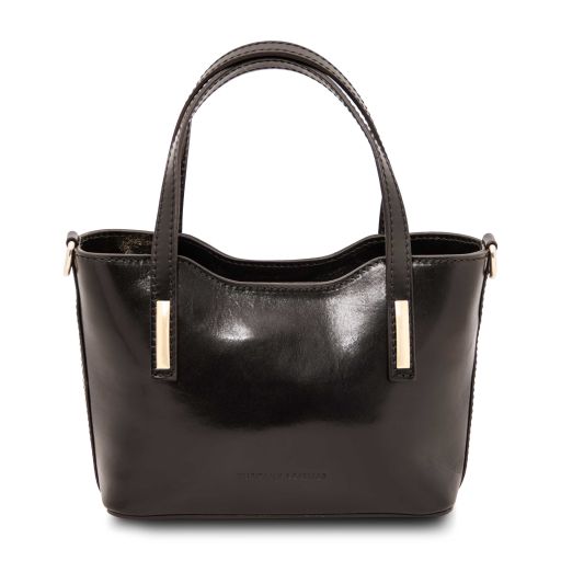 Amelia Ledertasche aus Leder Schwarz TL142406