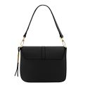 Nausica Leather Shoulder bag Black TL141707