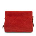 Eloise Suede Leather Shoulder bag Red TL142400