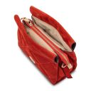 Eloise Suede Leather Shoulder bag Red TL142400