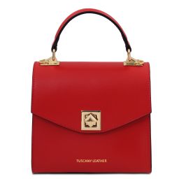 TL Bag Borsa a Mano in Pelle Rosso Lipstick TL142203