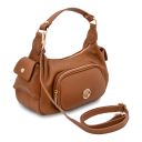 Olivia Handtasche aus Leder Cognac TL142396