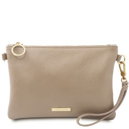 TL Bag Pochette in Pelle Morbida Talpa chiaro TL142029