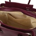 Tulipan Borsa a Mano in Pelle Bordeaux TL141727