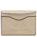 Visitenkarten-/ Kreditkarten Etui aus Leder Gold TL142418