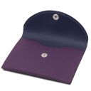 Leather Business Card / Credit Card Holder Purple TL142417