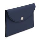 Leather Business Card / Credit Card Holder Dark Blue TL142417