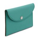 Leather Business Card / Credit Card Holder Turquoise TL142417