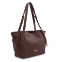 TL Bag Sac Shopping en Cuir Souple Café TL142230