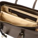 TL Bag Schultertasche aus Leder Kaffee TL142037