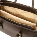 TL Bag Schultertasche aus Leder Kaffee TL142037