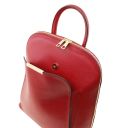 TL Bag Zaino da Donna in Pelle Saffiano Rosso TL141076