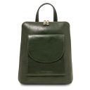 Paris Small Leather Backpack for Women Green TL142410