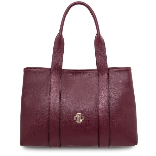 Callie Sac Bandoulière en Cuir Souple Bordeaux TL142415