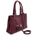 Callie Borsa a Spalla in Pelle Morbida Bordeaux TL142415