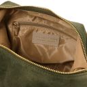 Sierra Bolso de asa Larga en Piel Agamuzada Verde Oscuro TL142419