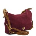 Sierra Schultertasche aus Wildleder Bordeaux TL142419