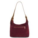 Sierra Schultertasche aus Wildleder Bordeaux TL142419