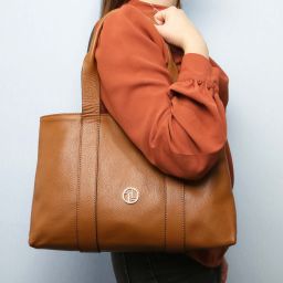 Callie Sac Bandoulière en Cuir Souple Cognac TL142415