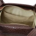 Nora Soft Woven Leather Handbag Coffee TL142412