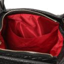 Nora Soft Woven Leather Handbag Black TL142412