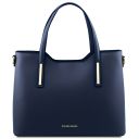 Olimpia Bolso Shopping en Piel Azul oscuro TL141412