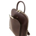 TL Bag Saffiano Leather Backpack for Women Coffee TL141631