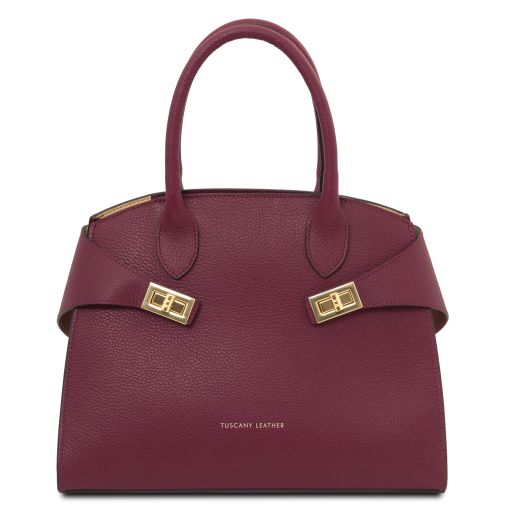 Coccola Handtasche aus Leder Bordeaux TL142421