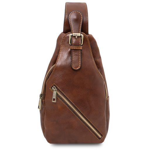 Kevin Leather Crossover bag Brown TL142423