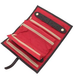 Trousse à Bijoux en Cuir Souple Noir TL142193