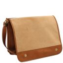 TL Messenger Borsa a Tracolla 2 Scomparti - Misura Grande Naturale TL142430