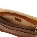 TL Messenger Sac Bandoulière en Cuir 2 Compartiments - Grand Modèle Naturel TL142430