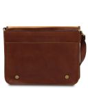TL Messenger Borsa a Tracolla 2 Scomparti - Misura Grande Marrone TL142430