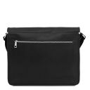 TL Messenger Bolso en Piel con Bandolera 2 Compartimentos - Modelo Grande Negro TL142430