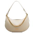 Laura Leather Shoulder bag Beige TL142227