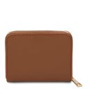 Panarea Sac Seau Pour Femme en Cuir et Elégant Portefeuille en Cuir Entièrement Zippée Cognac TL142443