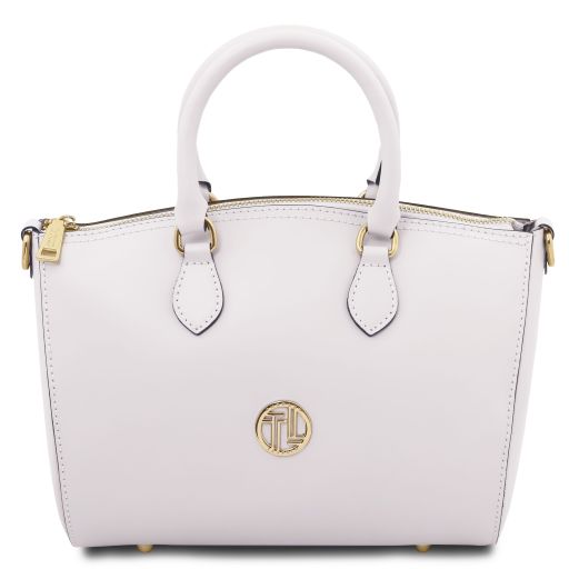 Layla Leather Duffle bag White TL142399